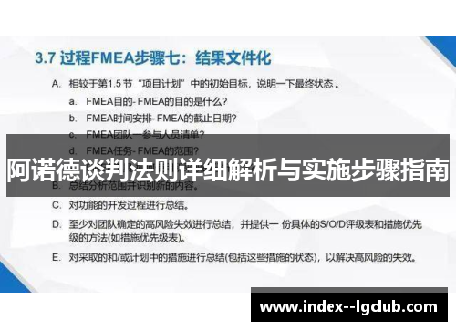阿诺德谈判法则详细解析与实施步骤指南